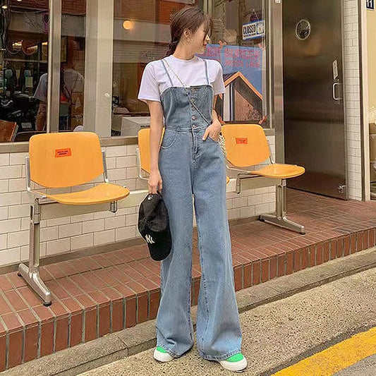 Jeans Latzhose Damen Lang