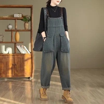 Jeans Latzhose Damen Weit