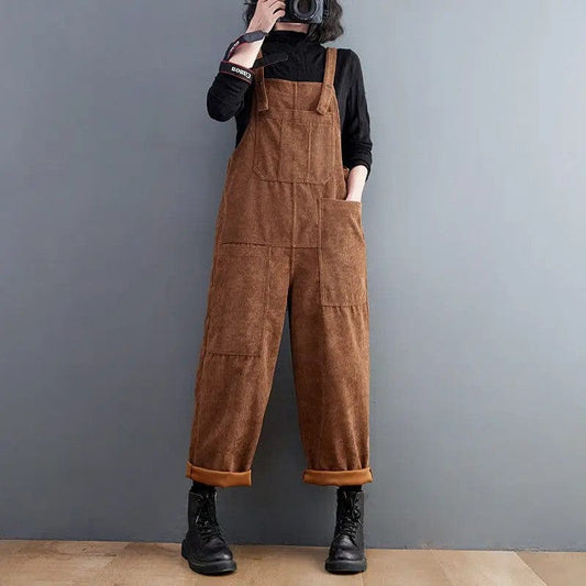 Latzhose Braun