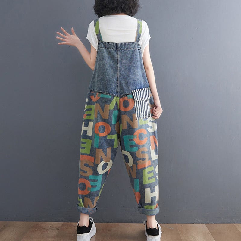 Baggy Jeans Latzhose Damen