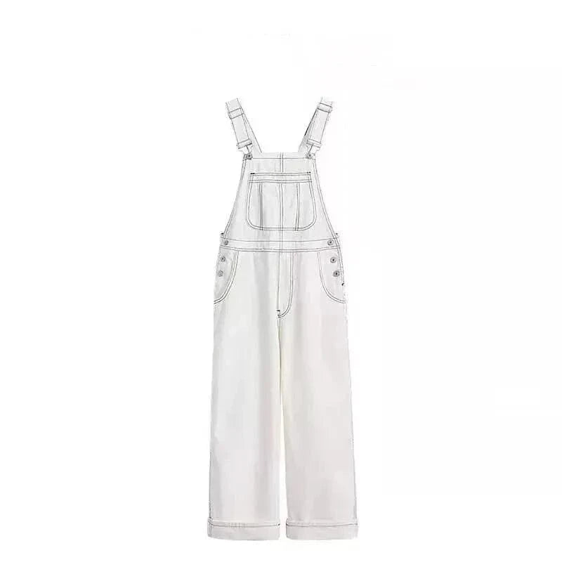 Damen Latzhose Weiß
