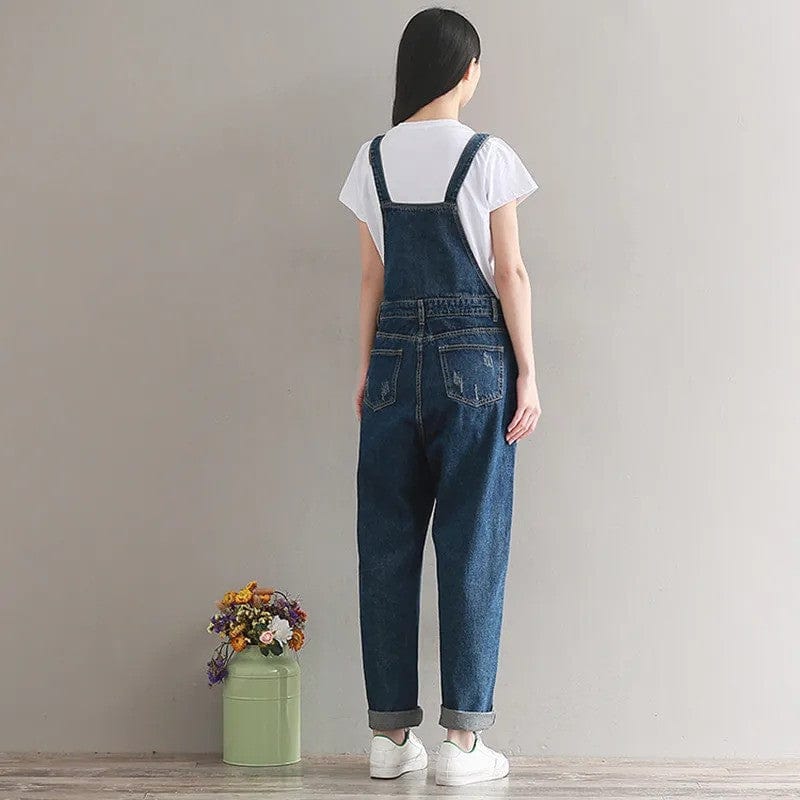 Jeans Latzhose Damen Boyfriend