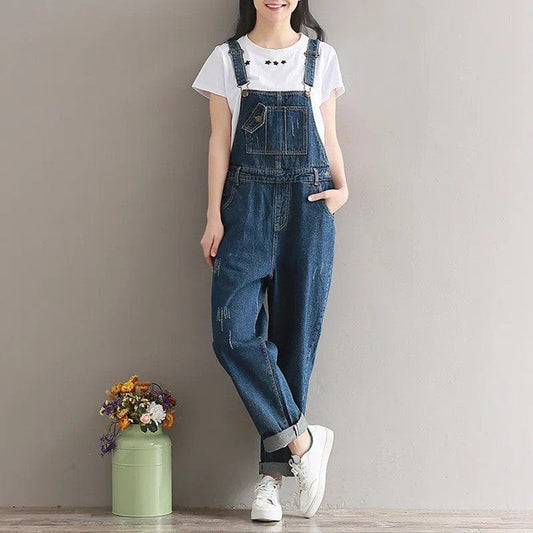 Jeans Latzhose Damen Boyfriend