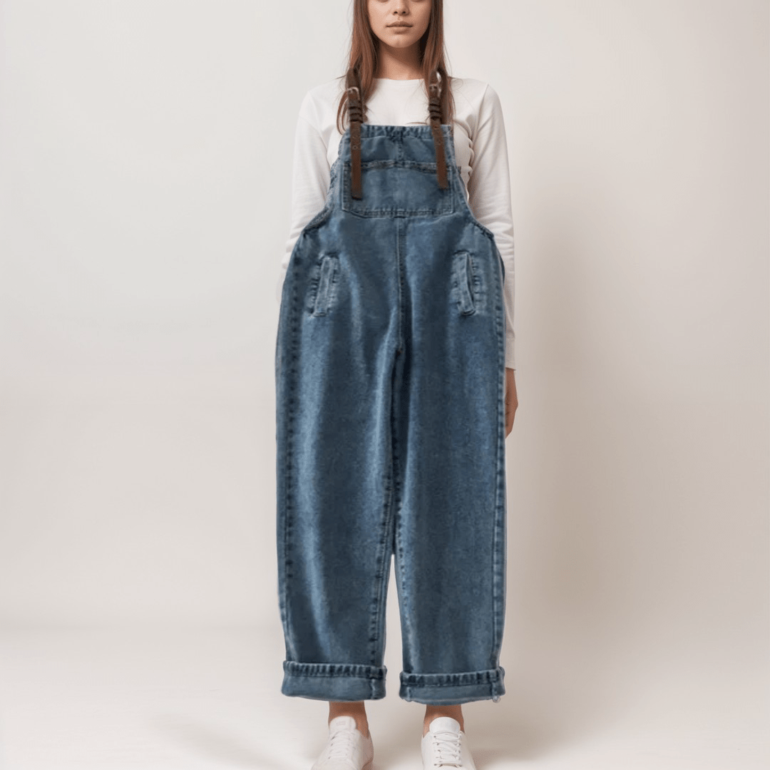 Jeans Latzhose Damen Garten