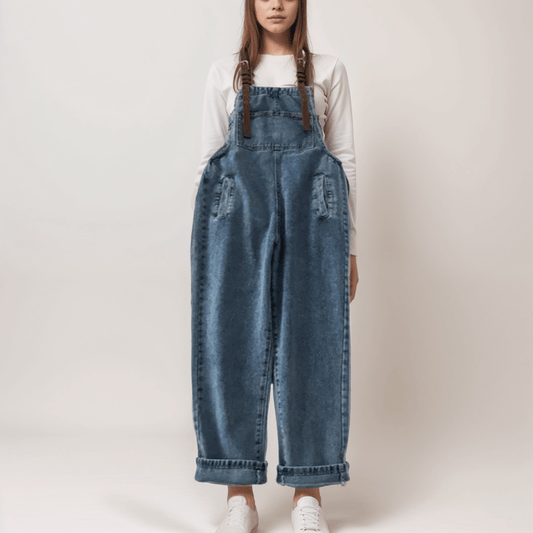 Jeans Latzhose Damen Garten