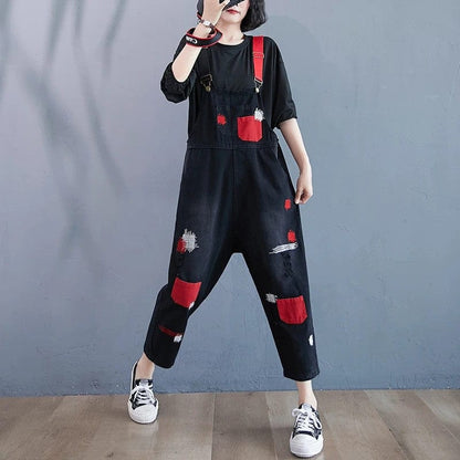 Jeans Latzhose Damen Lässig