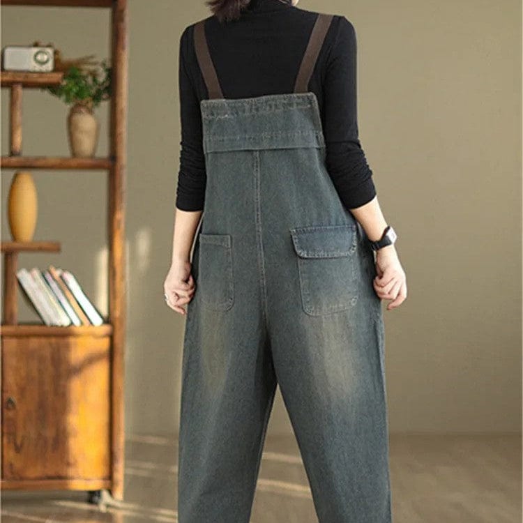 Jeans Latzhose Damen Weit