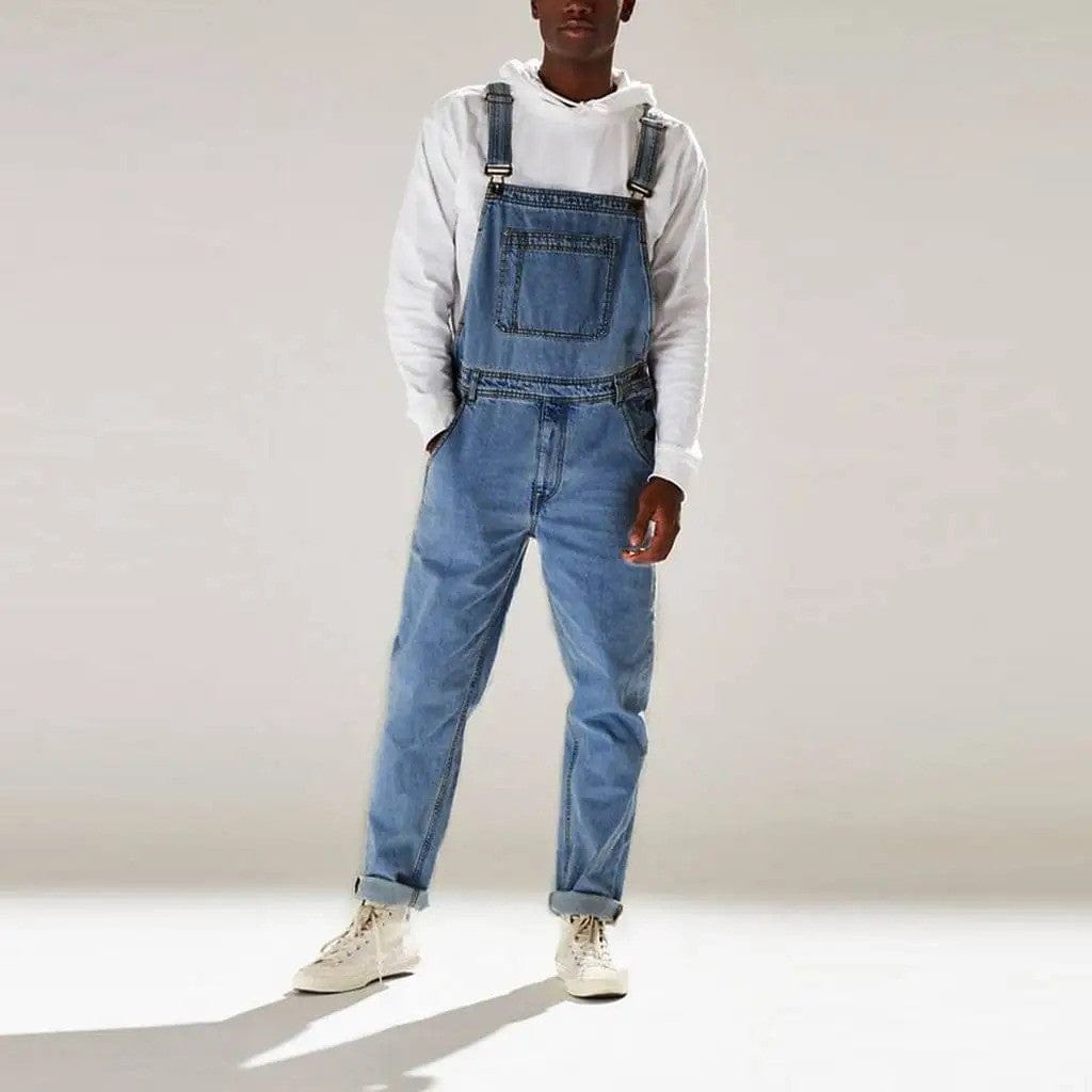 Jeans Latzhose Herren Schwarz