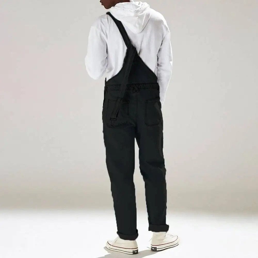 Jeans Latzhose Herren Schwarz