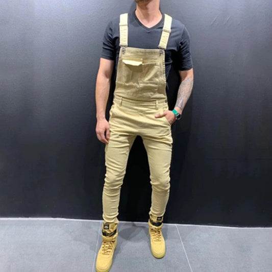 Latzhose Beige Herren
