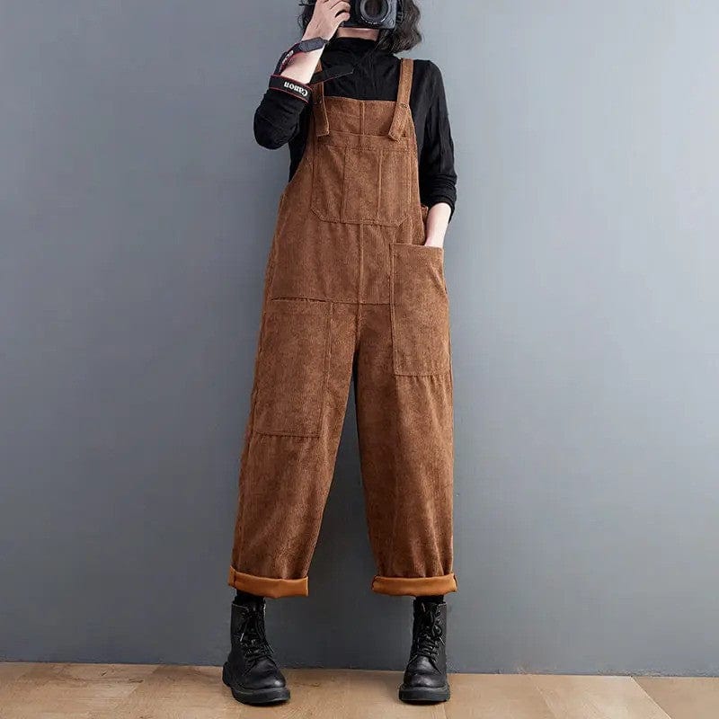 Latzhose Braun