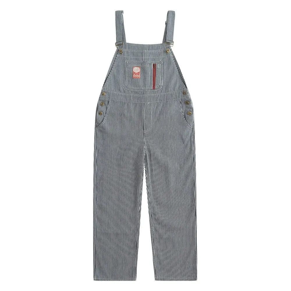 Latzhose Damen Gestreift