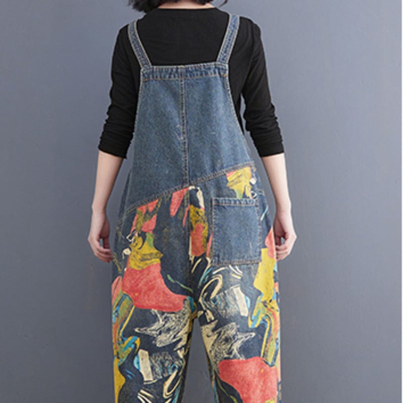 Latzhose Damen mit Blumen