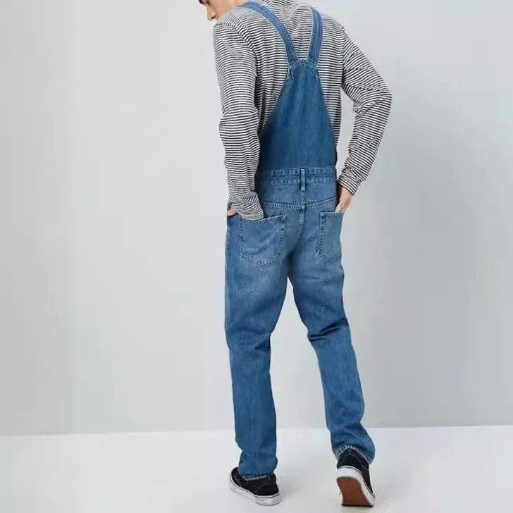 Latzhose Herren Blau Jeans