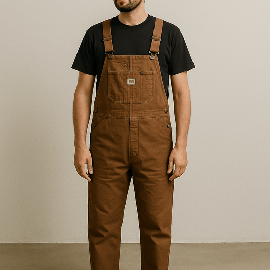 Latzhose Herren Braun