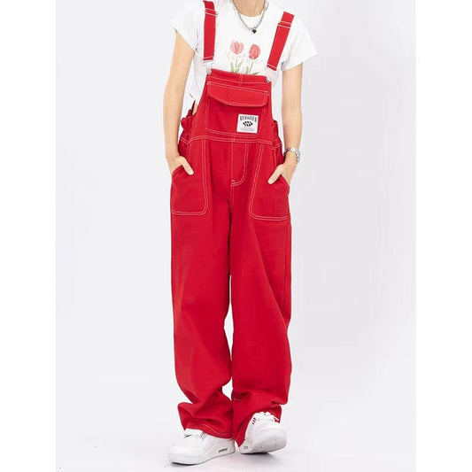 Latzhose Rot
