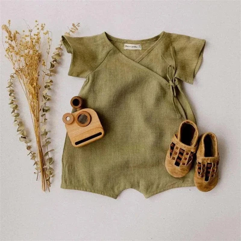 Leinen Latzhose Baby