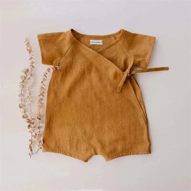 Leinen Latzhose Baby