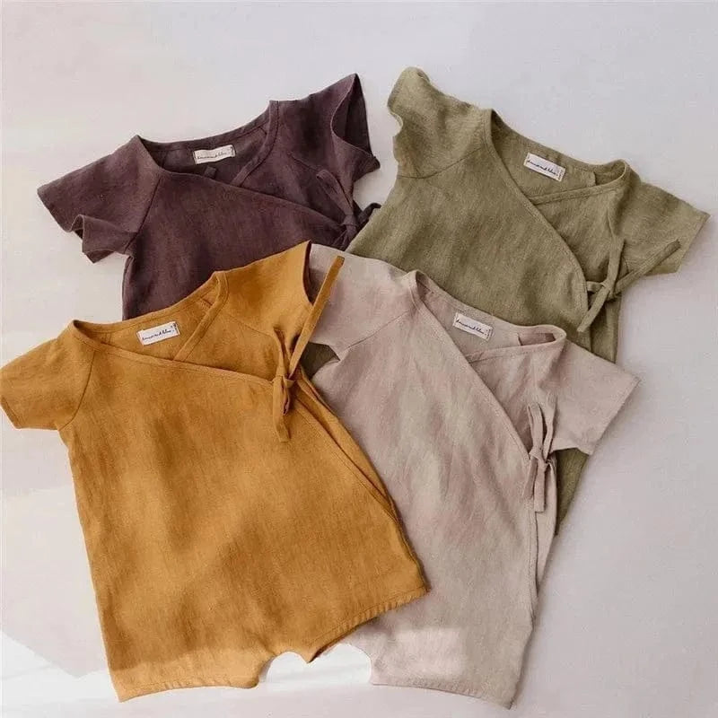 Leinen Latzhose Baby