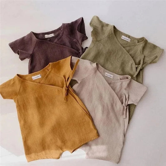 Leinen Latzhose Baby